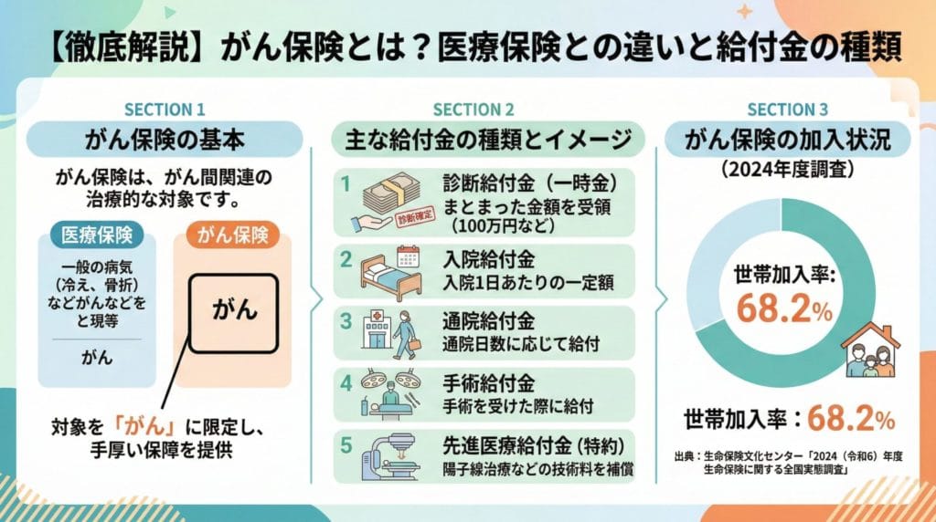 がん保険とは？医療保険との違いをわかりやすく解説